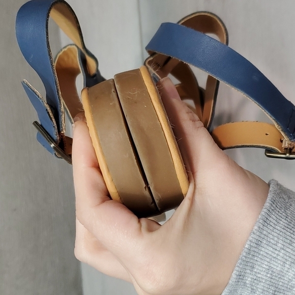 Korks by Kork-Ease Women Ankle Leather Sandals Loop Toe Flats sz 10M - Picture 9 of 13